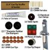 Freetime Fun Pool Cue Tips Replacement Kit, Includes Pool Stick Tips, Aluminum Pool Cue Clamps, Cue Tips Shaper, Rubber Cue Bumpers, Ferrules, Chalk, and Cement- 32 Piece view 2