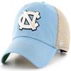 47 NCAA Trawler Primary Logo Team Color Mesh Trucker Clean Up Adjustable Hat, Adult One Size Fits All - North Carolina Tar Heels Blue view 1