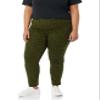 Amazon Essentials Women's Slim-Fit Bi-Stretch Side Zip Ankle Pant, Black Olive Animal Print, 0 view 1