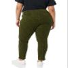 Amazon Essentials Women's Slim-Fit Bi-Stretch Side Zip Ankle Pant, Black Olive Animal Print, 0 view 2
