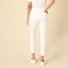 Amazon Essentials Women's Slim-Fit Bi-Stretch Side Zip Ankle Pant, Ivory, 2 view 2