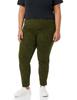 Amazon Essentials Women's Slim-Fit Bi-Stretch Side Zip Ankle Pant, Black Olive Animal Print, 18 view 1