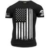 100% Combed Cotton, American Flag Shirts for Men, Patriotic 3D Eagle Sleeve Graphic Tee, American USA Flag T-Shirt view 1
