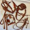Equitem Tan Brown Leather Cob Driving Show Training Cart Harness view 2
