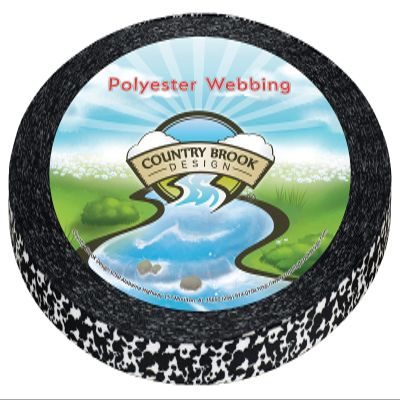 Country Brook Design - Dairy Cow Photo Quality Polyester (1/2 Inch, 50 Yards)