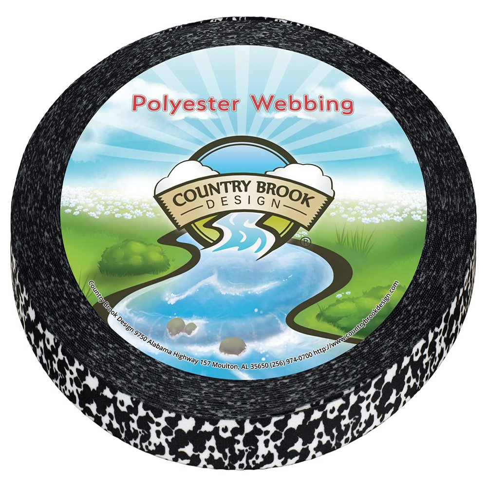 Country Brook Design - Dairy Cow Photo Quality Polyester (1/2 Inch, 50 Yards)
