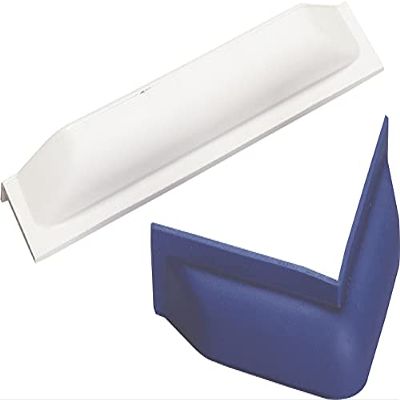 Dan Fender Corner Pontoon Fender, White  Durable Boat Fender for Docking Protection, Easy-to-Mount Marine Accessory, Ideal for Pontoon and Boat Hull Safeguard, Dock Bumper for Boat Fenders