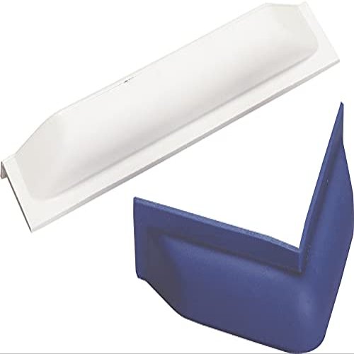 Dan Fender Corner Pontoon Fender, White  Durable Boat Fender for Docking Protection, Easy-to-Mount Marine Accessory, Ideal for Pontoon and Boat Hull Safeguard, Dock Bumper for Boat Fenders