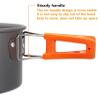 Outdoor Pot Set Portable Camping Teapot Aluminum Material with Accessories Orangehandleandaccessories view 4
