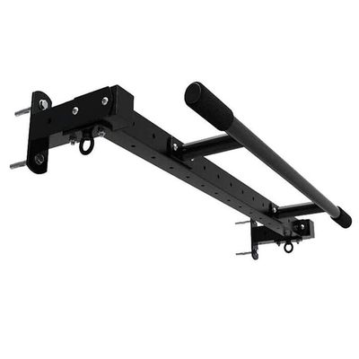 SMSOM Wall Mounted Chin Up Bar, Professional Indoor Gymnastics Bar Home Fitness Equipment, Multi Grip Pull Up Bar, Ideal for Indoor and Outdoor Use, Maximum Weight 440 Lbs (Black)