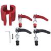 VBESTLIFE Electric Scooter Folding Clamp, Aluminum Alloy Vertical Rod Rugged Lock for 8X 10X 11X Scooter Series(red) view 2