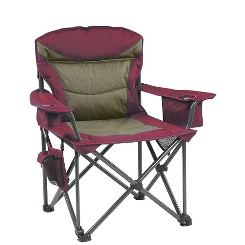 Camping Chair Extra Large Folding Chair, Capacity 440 Pounds, with Cup Holder Storage Bag, Camping Beach Chair (Color : A)