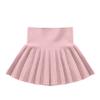 easyforever Girls High Waisted Knitted Flared Pleated Skirt Skater School Uniform Skirt Scooter Skort Dance Mini Skirt Pink 15-16 Years view 3