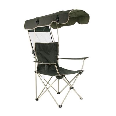 BBZY Outdoor Camping Chair Portable Folding Chair, with Parasol and Cup Holder, Can Support 330 LBS, Camping, Hiking, Traveling
