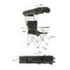 BBZY Outdoor Camping Chair Portable Folding Chair, with Parasol and Cup Holder, Can Support 330 LBS, Camping, Hiking, Traveling view 2