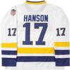 Hanson Brothers #17 Steve Charlestown Chiefs Slap Shot White Moive Hockey Jersey Stitched Letters and Numbers S-XXXL view 1