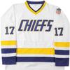 Hanson Brothers #17 Steve Charlestown Chiefs Slap Shot White Moive Hockey Jersey Stitched Letters and Numbers S-XXXL view 2