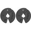 Micro Gainz Dumbbell Fractional 1.25lb Weight Plate, Ideal for Micro Loading, (Choose Color) 2 Piece Fractional Weight Plates, Designed for Dumbbell Training, Made In USA (Black) view 1