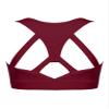 Mufeng Kids Girls Crisscross Back Crop Tops Training Bra Gym Yoga Dance Sport Bras Camisole Tanks Tops Undershirts Racer Back Burgundy 4 view 1