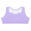 Mufeng Kids Girls Crisscross Back Crop Tops Training Bra Gym Yoga Dance Sport Bras Camisole Tanks Tops Undershirts Racer Back Light Purple 4 view 3