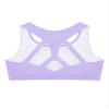 Mufeng Kids Girls Crisscross Back Crop Tops Training Bra Gym Yoga Dance Sport Bras Camisole Tanks Tops Undershirts Racer Back Light Purple 4 view 4