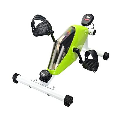 SMSOM Mini Exercise Bike, Under Desk Bike Foot Cycle Arm & Leg Pedal Exerciser, LCD Screen Displays, 8-Speed Adjustable, Home Fitness Equipment, Very Suitable for Home, Office