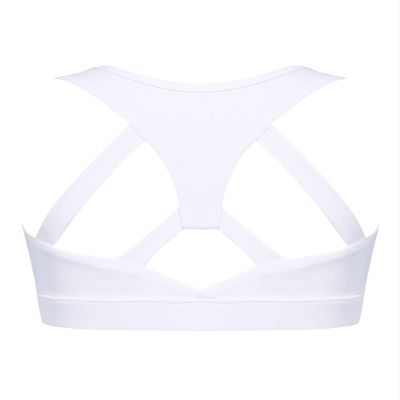 Mufeng Kids Girls Crisscross Back Crop Tops Training Bra Gym Yoga Dance Sport Bras Camisole Tanks Tops Undershirts Racer Back White 4