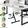 SMSOM Folding Pedal Exerciser, Under Desk Bike Pedal Exerciser, Mini Exercise Bike, Under Desk Bike for Legs Rehabilitation Training Equipment in Home and Office, Black (Color : White) view 3