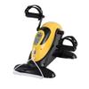 SMSOM Portable Mini Exercise Bike, Under Desk Bike Pedal Exerciser Foot Cycle Arm & Leg Peddler Machine, LCD Screen Displays, Home Fitness Equipment, Very Suitable for Home/Office Workout, Yellow view 1