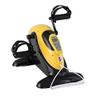 SMSOM Portable Mini Exercise Bike, Under Desk Bike Pedal Exerciser Foot Cycle Arm & Leg Peddler Machine, LCD Screen Displays, Home Fitness Equipment, Very Suitable for Home/Office Workout, Yellow view 2