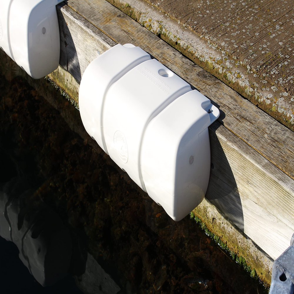 Dan-Fender Short Multi-Dock Fender - Boat Protection for Docking to Reduce Friction - Adjustable Vertical or Horizontal Corner Piece for Quay, Marina & Side of Yacht (15.75 x 7 x 7.13)