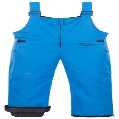 CREATMO US Youth Bib Ski Pants Boys Snowpants Reinforced Knees Sports Blue 14/16