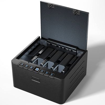 XDeer Gun Safe, Biometric Quick Access Gun Safe for Handgun, 4 Pistols High Capacity Handgun Safe with Digital Keypad, Biometric Fingerprint 1PCS