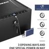 XDeer Gun Safe, Biometric Quick Access Gun Safe for Handgun, 4 Pistols High Capacity Handgun Safe with Digital Keypad, Biometric Fingerprint 1PCS view 4