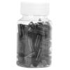 SUNGOOYUE 100Pcs 15mm Long Dia 5mm Aluminium Alloy Brake Cable End for Bike Repairing(Black) view 2