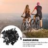 SUNGOOYUE 100Pcs 15mm Long Dia 5mm Aluminium Alloy Brake Cable End for Bike Repairing(Black) view 4