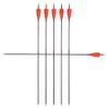 ZSHJGJR Archery 35" Carbon Arrow Hunting Arrows with 3 Pieces of 4-Inch Orange Feathers Targeting Practice Arrows Spine 400 for Recurve Bow Longbow Traditional Bow (12PCS) view 3