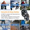 AYAMAYA Upgraded 24 Spikes Crampons Ice Cleats for Shoes and Boots - Antislip Stainless Steel Snow Traction Ice Gripper for Shoes Men Women, Snow Chains for Hiking Winter Walking Climbing - M view 3