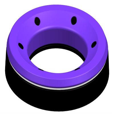 SpinBusterZ The Spinner Stand Bowling Ball Maintenance Spinner Stand- Sand, Polish, Maintain Your Bowling Ball (Purple)