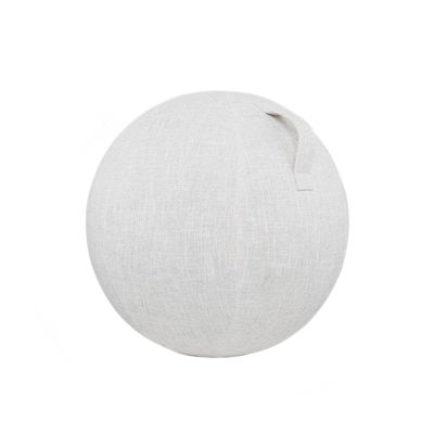 EKDJKK Balance Ball with Handle & Protective Skin, Foldable & Lightweight, Anti-Scratch - Beige, 55cm