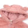 ACSUSS Unisex Baby Boy Girl Fleece Footed Jumpsuit Cute Bear Ear Warm Hooded Romper Snowsuit Pink C 6-9 Months view 3