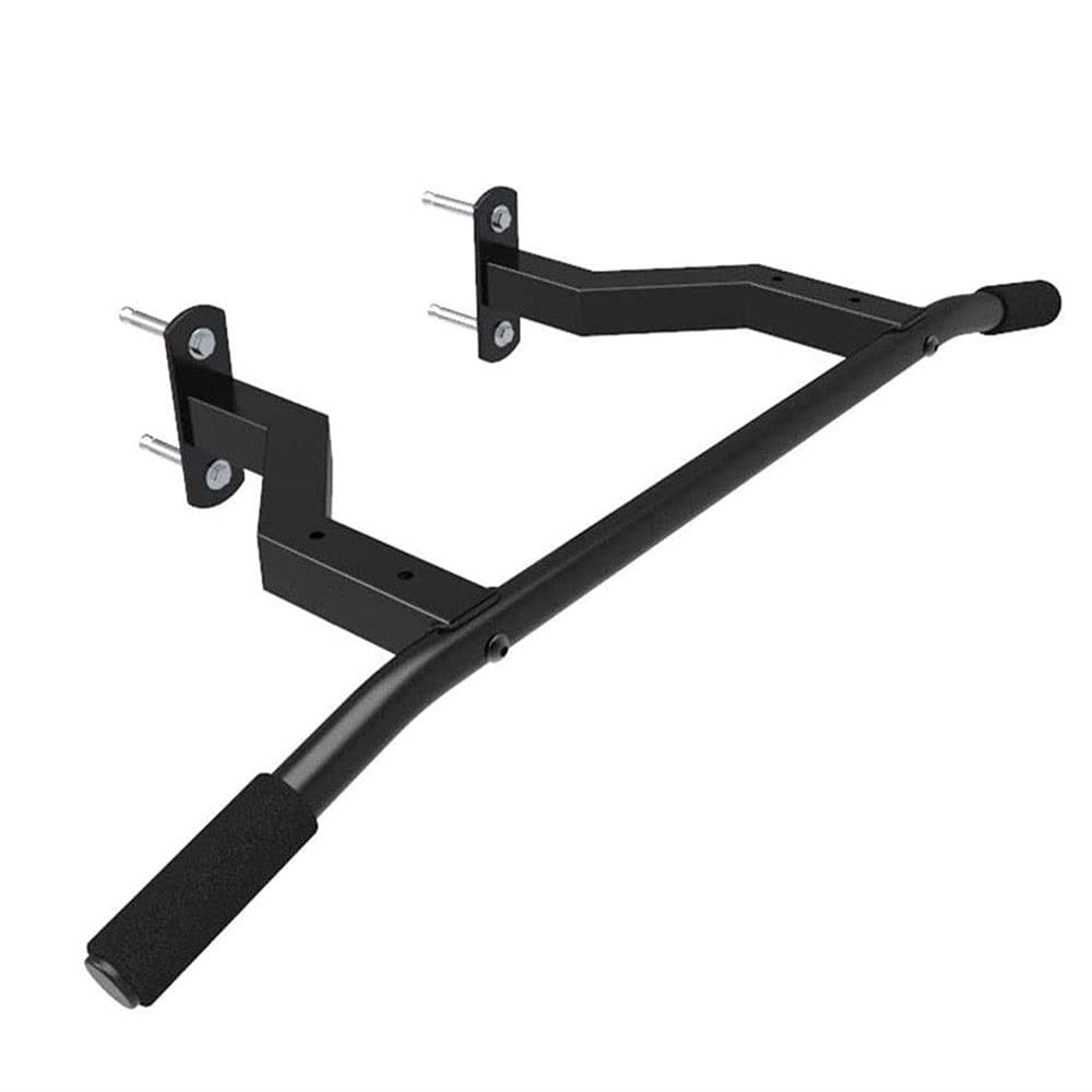 SMSOM Pull Up Bar Wall Mounted Chin Up Bar Multi-Grip Full Body Strength Training Workout Dip Bar, Support to 660Lbs, Ideal for Home Gym Indoor Outdoor (Black)