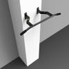 SMSOM Pull Up Bar Wall Mounted Chin Up Bar Multi-Grip Full Body Strength Training Workout Dip Bar, Support to 660Lbs, Ideal for Home Gym Indoor Outdoor (Black) view 3