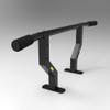 SMSOM Pull Up Bar Wall Mounted Chin Up Bar Multi-Grip Full Body Strength Training Workout Dip Bar, Support to 660Lbs, Ideal for Home Gym Indoor Outdoor (Black) view 4