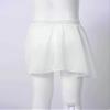 VernLan Girls Basic Classic Ballet Dance Chiffon Wrap Skirt with Tie Waist Skate Over Scarf Skirt Gymnastic Dancewear A White 3-4 Years view 3