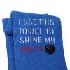 JXGZSO Bowling Towel I Use This Towel to Shine My Balls Embroidered Sports Teem Hand Towel Gift (Use This Towel T) view 4