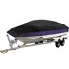 210D Heavy Duty Trailerable Boat Cover Replacement for Jon Boat-Black view 1