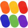 ZIECE Poly Spots Spot Markers for Gym Floor 9inch 36 Pcs Flat Cones Non-Slip Rubber Floor Dots Circles for Sports Soccer Basketball Agility Training Dance Classroom view 1