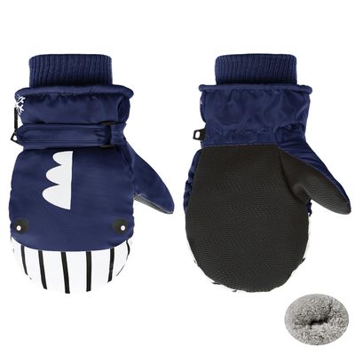 Century Star Winter Lined Fleece Toddler Mittens Waterproof Snow Mittens for Toddler Girls Boys Kids Snow Gloves Ski Whale Navy 2-4T