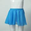 VernLan Girls Basic Classic Ballet Dance Chiffon Wrap Skirt with Tie Waist Skate Over Scarf Skirt Gymnastic Dancewear A Blue 3-4 Years view 2